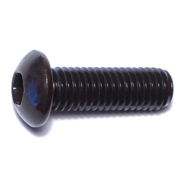 Midwest Fastener M8-1.25 Socket Head Cap Screw, Button, Black Oxide Steel, 25 mm Length, 5 PK 75983 - main